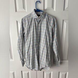 Peter Millar Flannel Button Down Size M Multicolor Plaid 100% Cotton